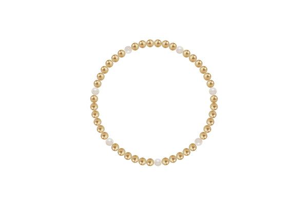 Dot Bracelet 4mm Pearls